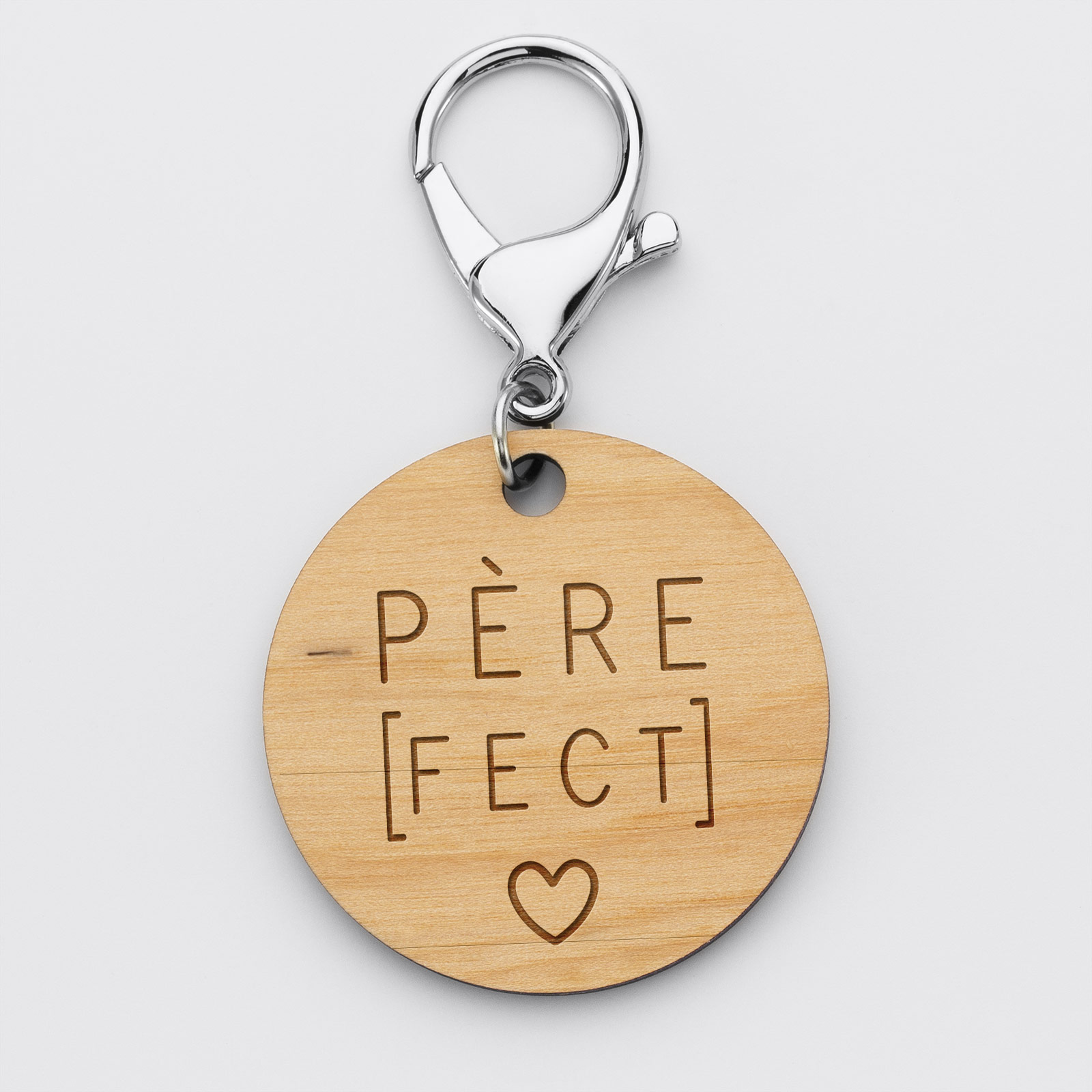 Porte-clés avec étiquette modifiable personnalisable fabriqué France
