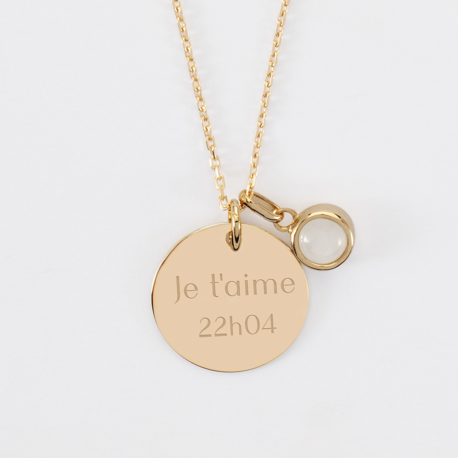Ancien Pendentif Médaille Clown - Plaqué Or - Occasion - France