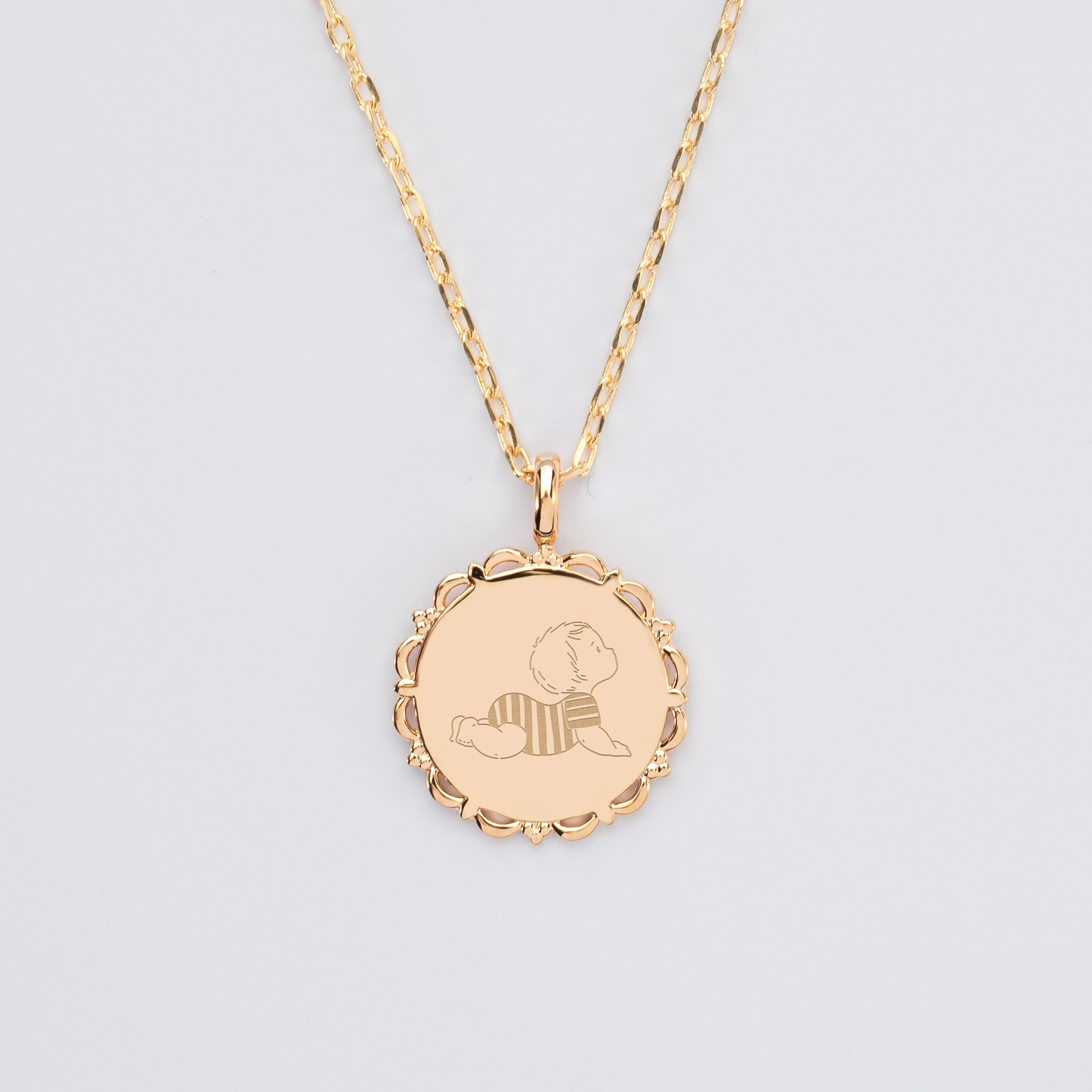 Personalized Vintage Médaille d’Amour – St. Eloi