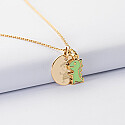 Pendentif en or jaune fin 10 carats avec breloque clown heureux, Or jaune : Claddagh