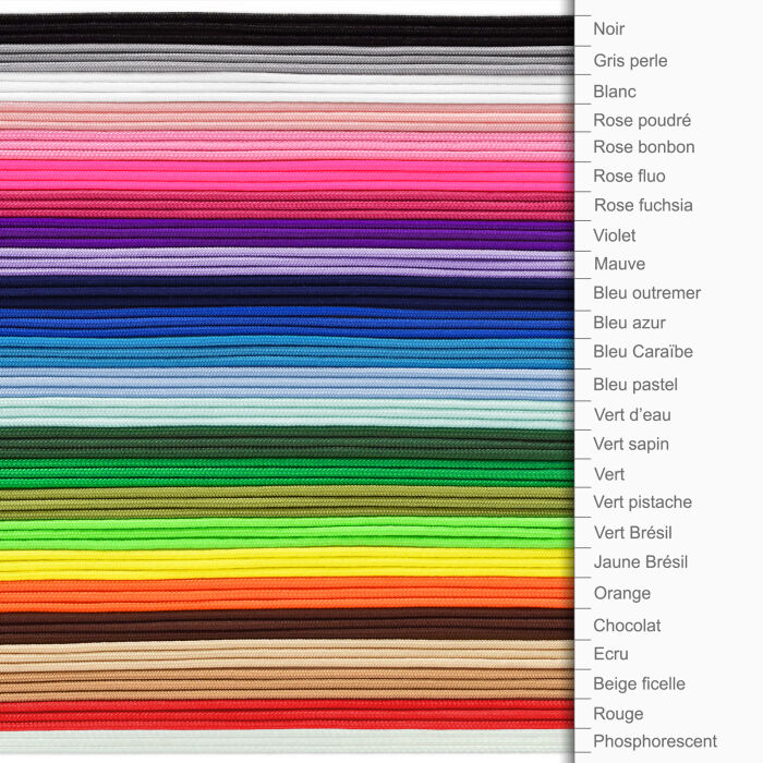 Cord colour chart