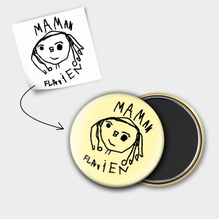 Magnet personnalisé 56mm - tutoriel