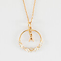 Pendentif Chien Plaqué Or Avec Strass - Articulé Et Oscillant - Bijou Fantaisie