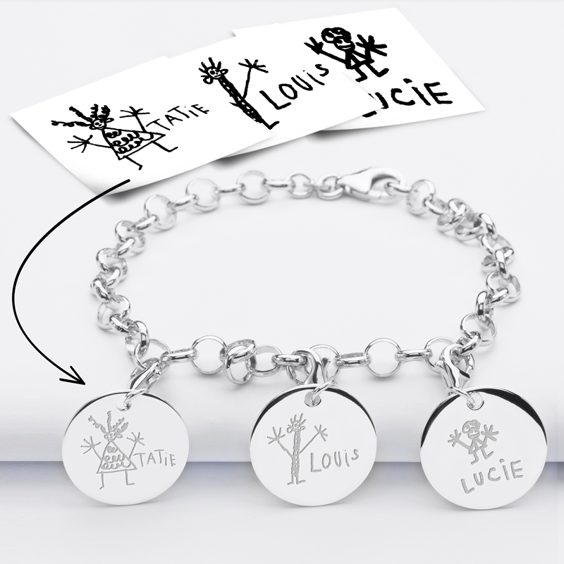 Life Charms Bracciale Placcato Argento 'You Are 50' - Gioiello Elasticizzato Taglia Unica In Confezione Regalo