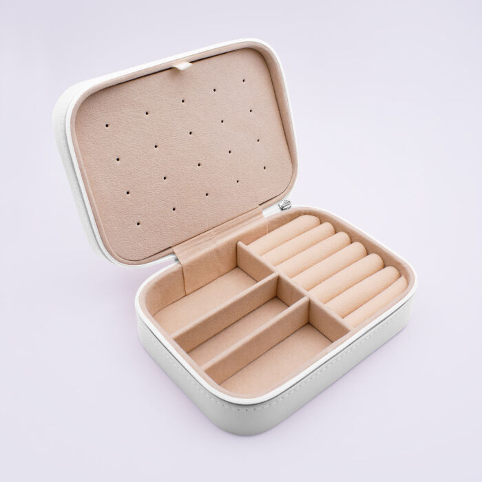 Boite à bijoux de voyage 15,5x11x5cm - intérieur