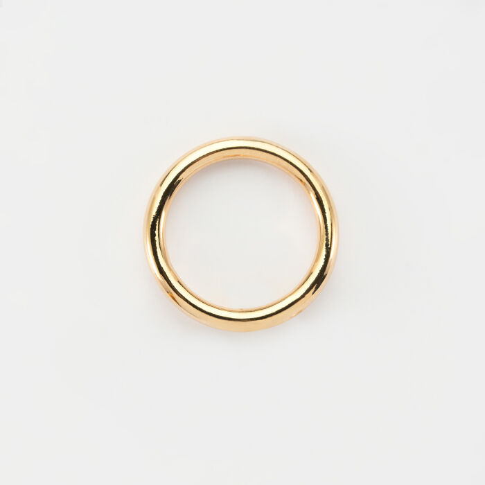 Bague jonc plaqué or - vue haut