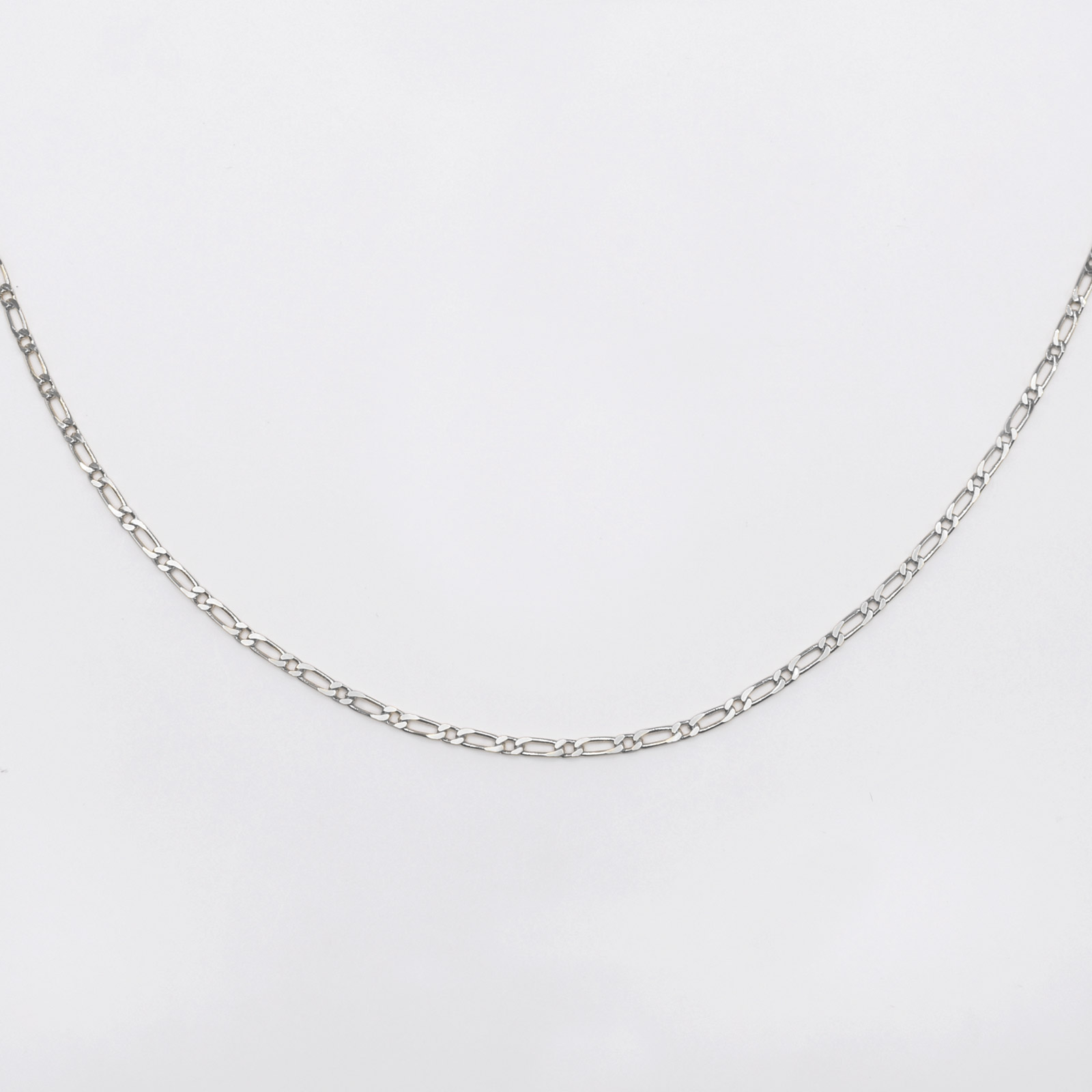 Collier Homme Argent 925 Maille Figaro Alternée 1+3 - 60cm Chaîne Élégante