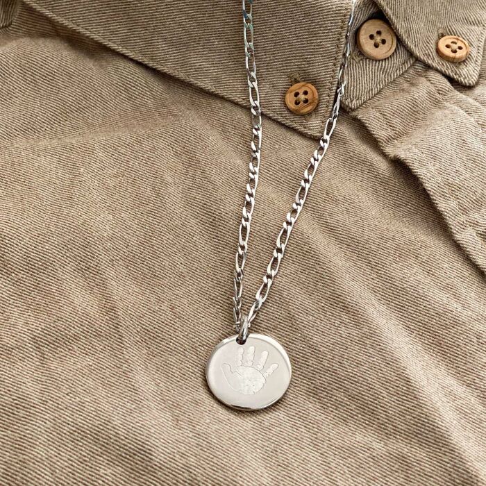 Chaîne maille figaro argent - ambiance