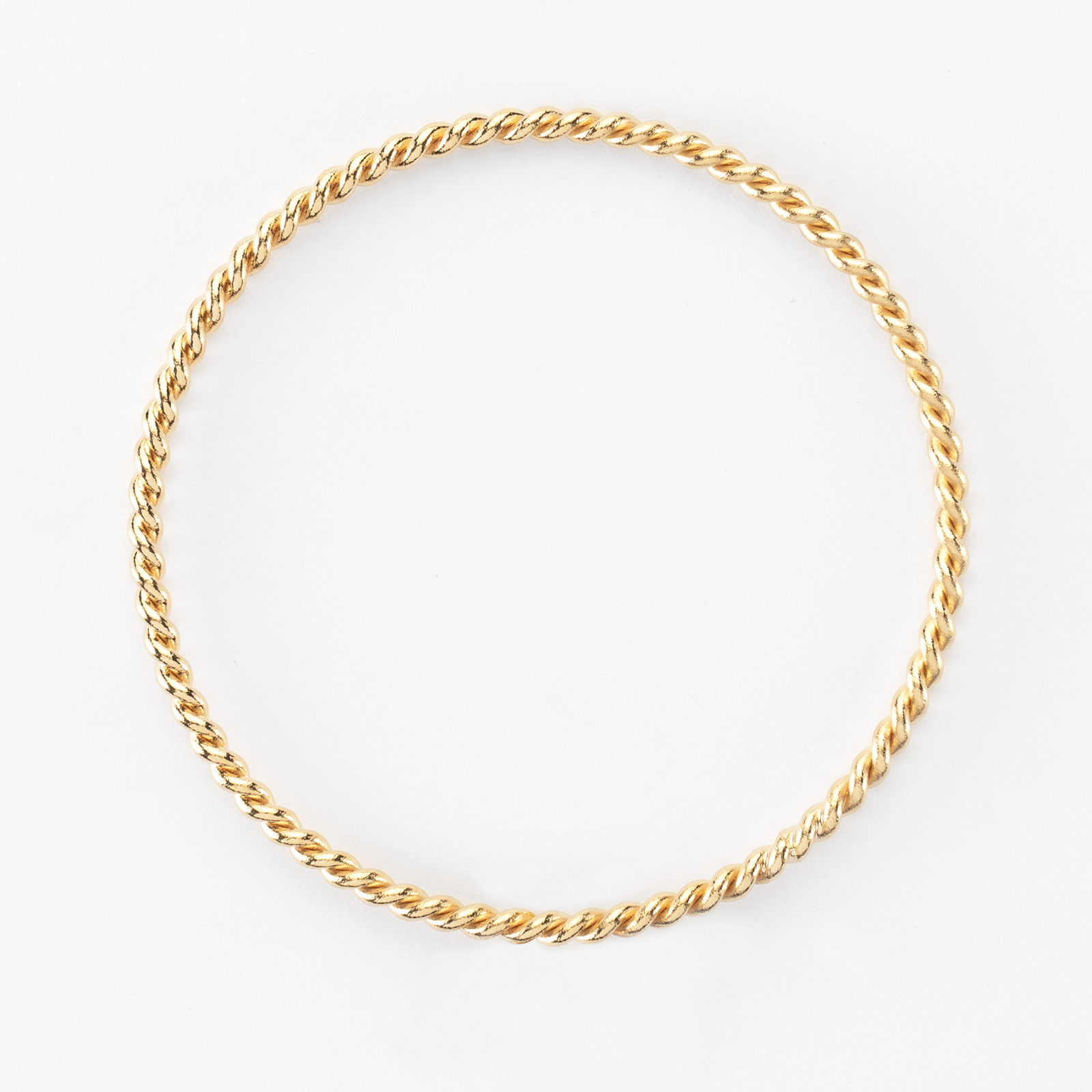 Jonc Torsade Bangle Bracelet - Orange main image 0
