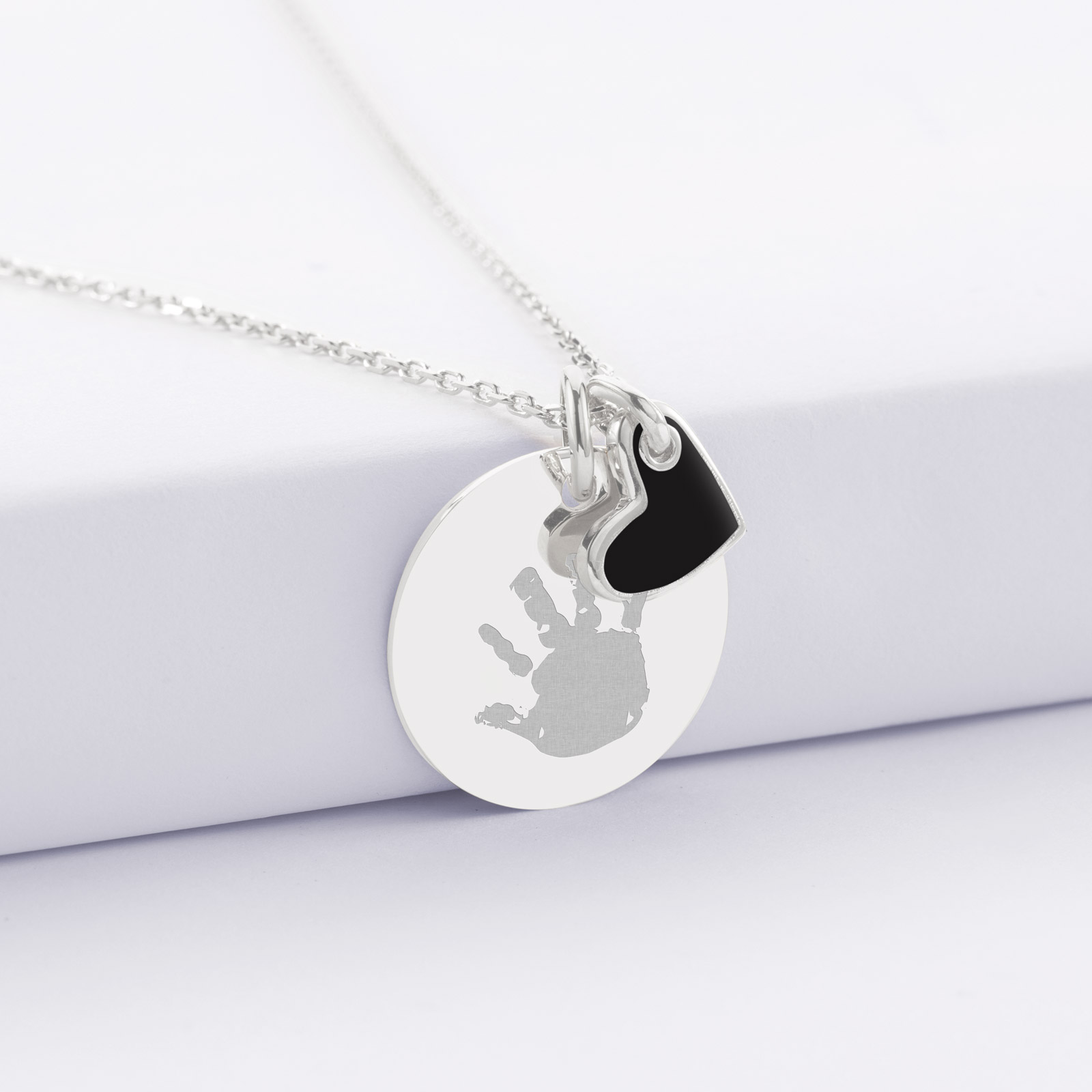 Coller à breloques en forme de cœur en argent, melleur cadeau d