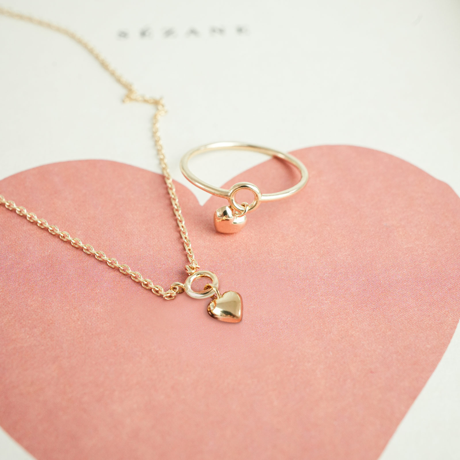 Pendentif Petit Coeur En Plaqué Or 18 Carats - Marque Tata Gisèle, Neuf Avec étiquettes