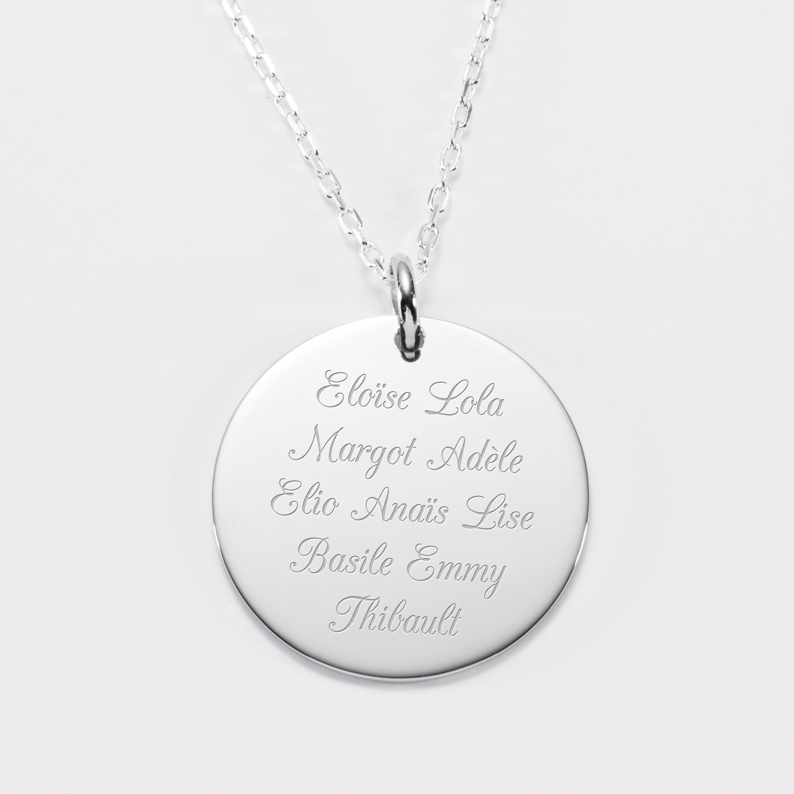 Pendentif En Argent Sterling Sphère Gravée - Occasion - État D'usage
