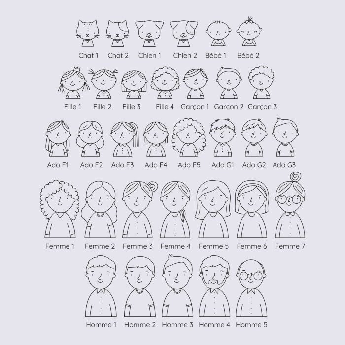 Cadre personnalisé bois gravé 15x10 cm avec support - édition spéciale "Famille"