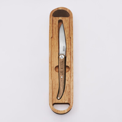 Couteau de poche Laguiole personnalisé bois gravé - Meilleur papa