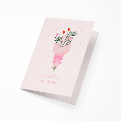 [ES] Carte message cadeau - un amor de madre