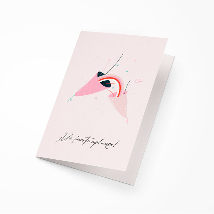 [ES] Carte message cadeau - Un fuerte aplauso