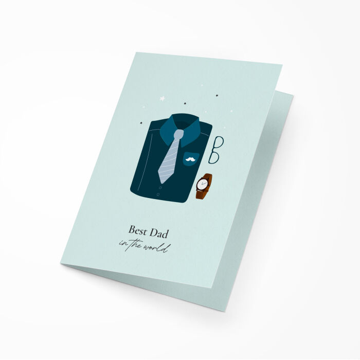 [EN] Carte message cadeau - Best dad in the world