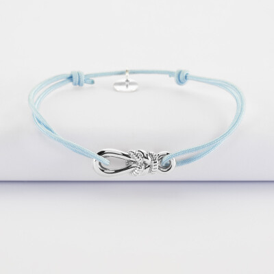 Bracelet cordon "Le lien" argent - HappyBulle x Lilylovesfashion