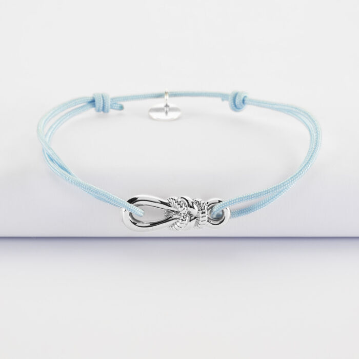 Bracelet cordon "Le lien" argent - HappyBulle x Lilylovesfashion