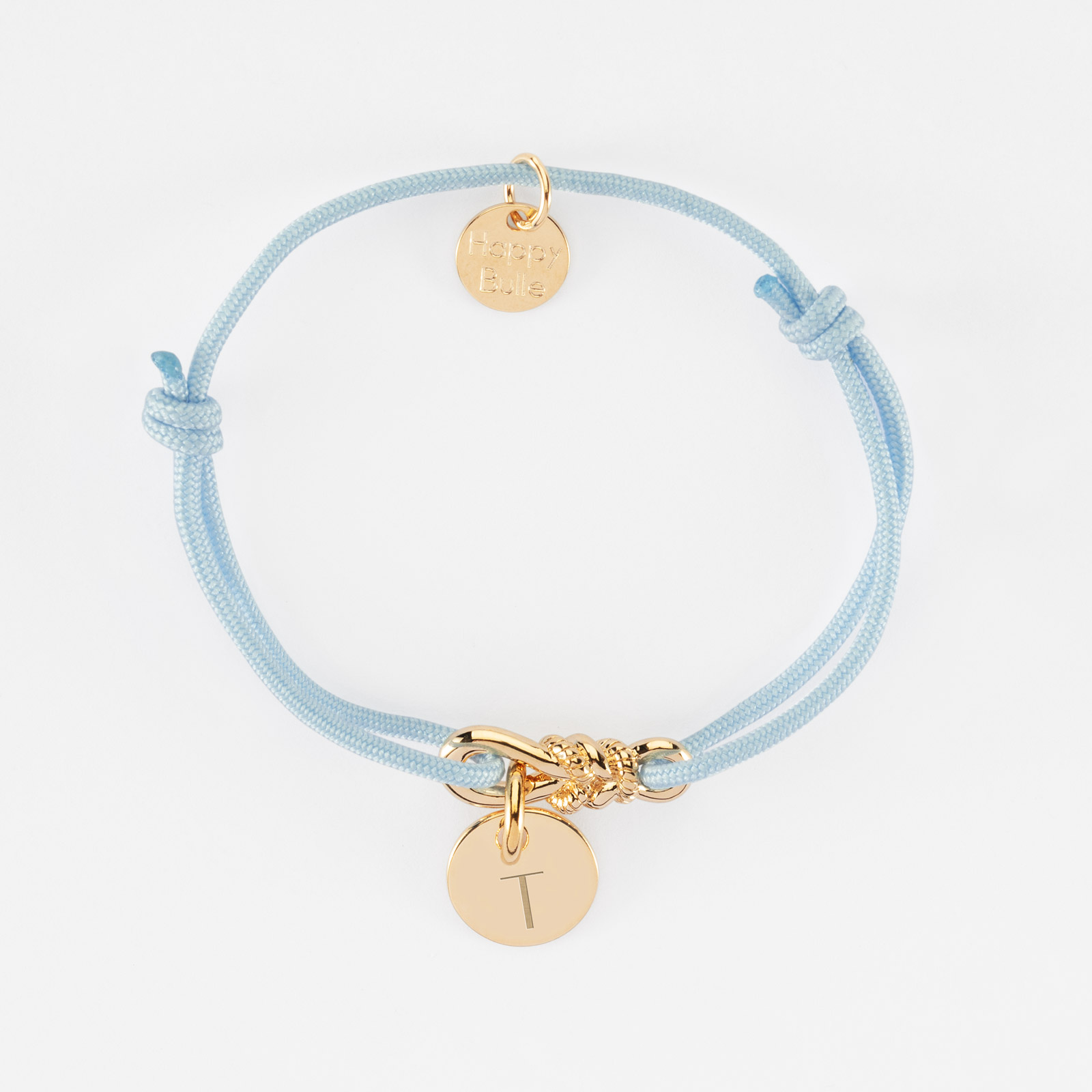 T1 Diabète Bleu - Bracelet D'Urgence En Satin Imperméable