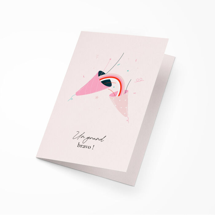 Carte message cadeau - Un grand bravo