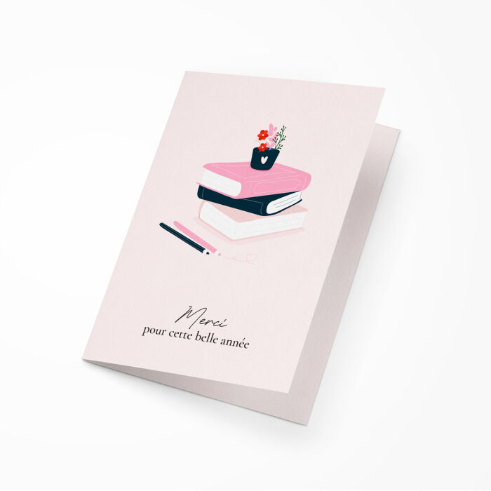 Carte message cadeau - Merci pour cette belle année