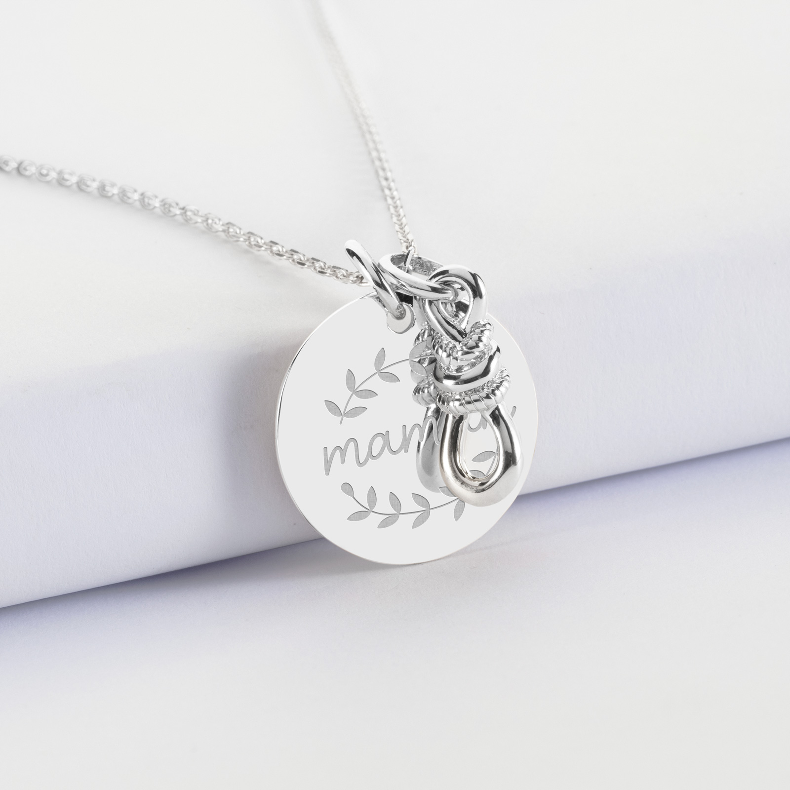 Pendentif Médaille Ovale En Argent 925 - 16x24 Mm, Gravure Incluse, Marque Tata Gisèle, Neuf
