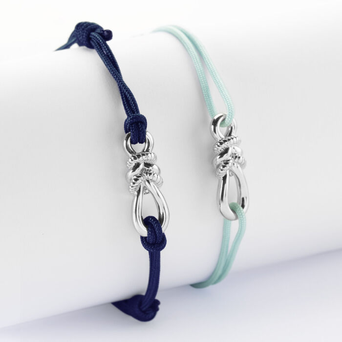 Duo de bracelets argent "Le lien" 23,5x8 mm - HappyBulle x Lilylovesfashion - Duo