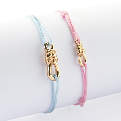 Duo de bracelets plaqué or "Le lien" 23,5x8 mm et 17x6mm - HappyBulle x Lilylovesfashion - Duo