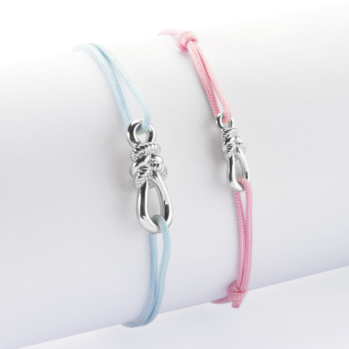 Duo de bracelets argent "Le lien" 23,5x8 mm et 17x6mm - HappyBulle x Lilylovesfashion - Duo