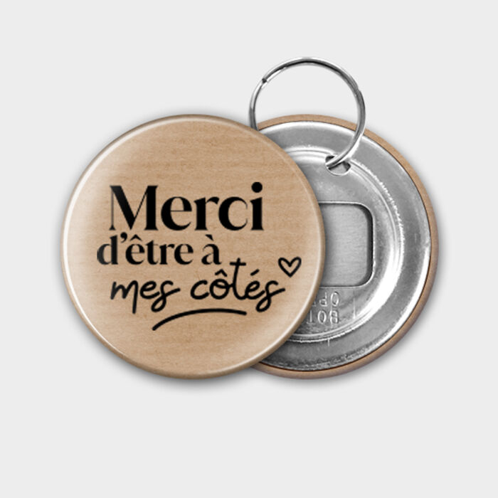 Accessoire kraft 56 mm personnalisé EVJF - Personnalisation 1