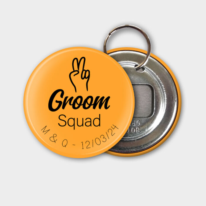 Porte clés-décapsuleur personnalisé 56mm EVG - Personnalisation 6