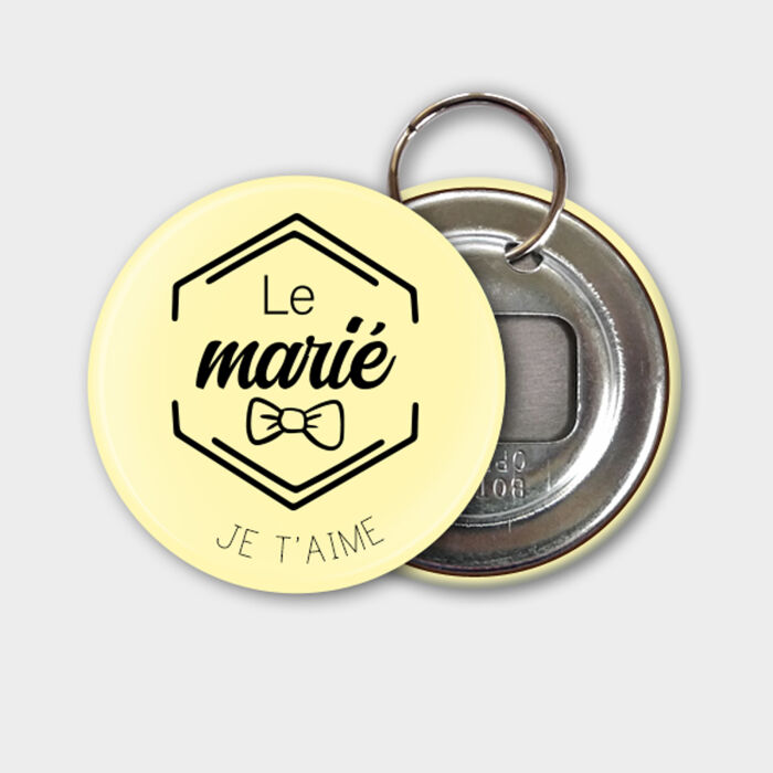 Porte clés-décapsuleur personnalisé 56mm EVG - Personnalisation 5