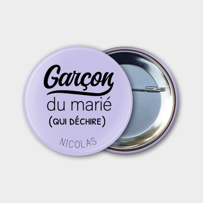 Badge personnalisé 56mm EVG - Personnalisation 2