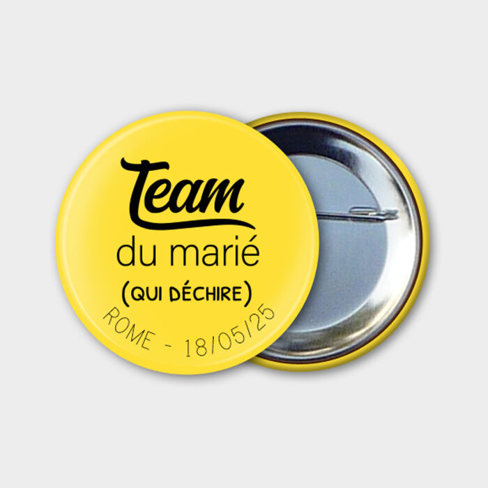 Badge personnalisé 56mm EVG - Personnalisation 1