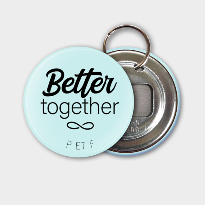 Porte clés-décapsuleur personnalisé 56mm - Marié - Personnalisation 3