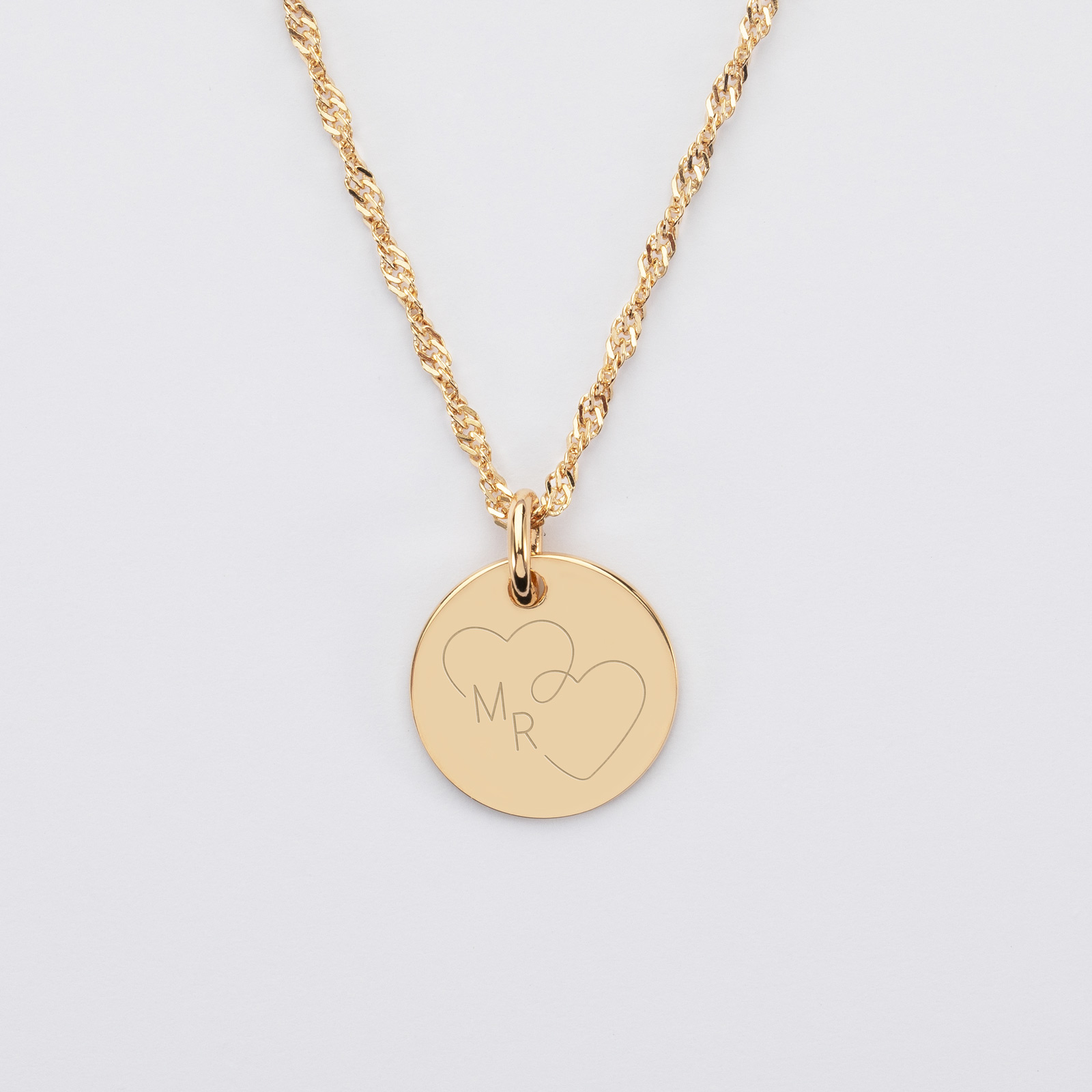 Bague Personnalisable En Acier Doré Gravée Infini Coeur - Tailles 6 à 9, Unisexe, Neuf Sans Emballage