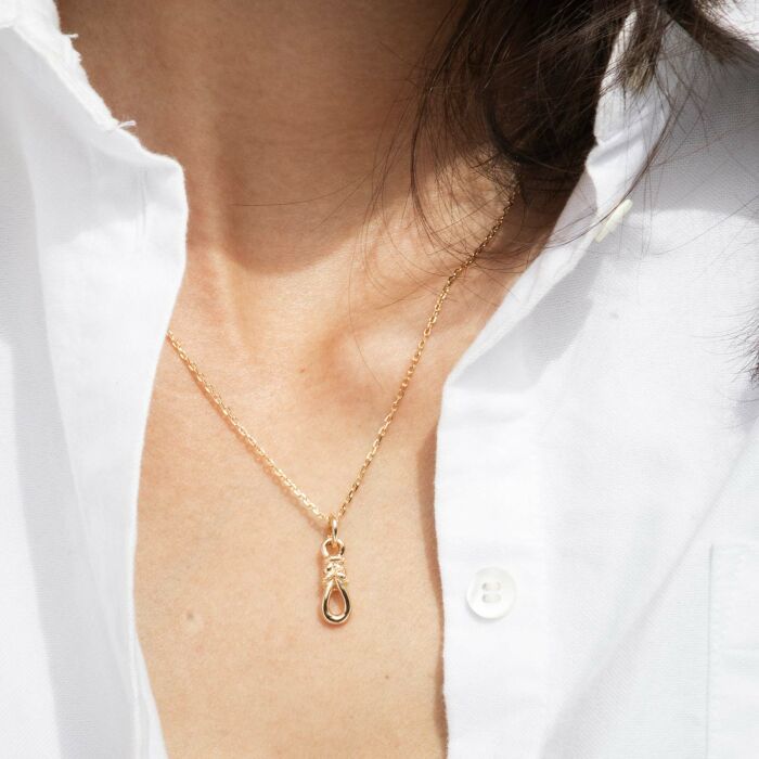 Pendentif "Le lien" plaqué or - HappyBulle x Lilylovesfashion