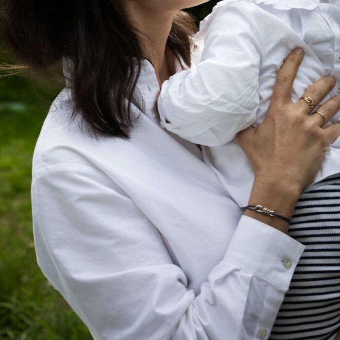 Bracelet cordon "Le lien" argent - HappyBulle x Lilylovesfashion